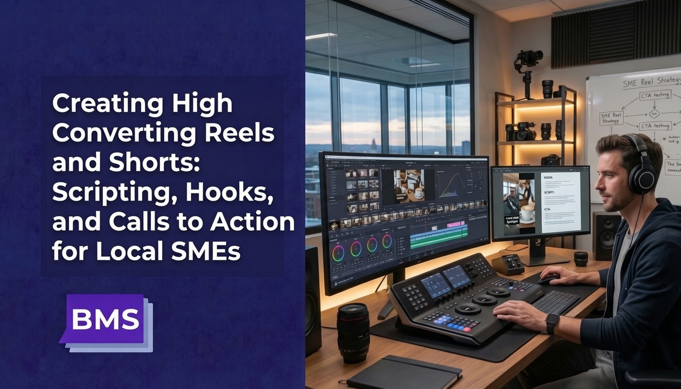 Learn how to create high-converting Reels and Shorts with powerful hooks, engaging scripts and effective calls to action for local SMEs.